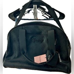 Juicy Couture Black Weekender Travel Bag